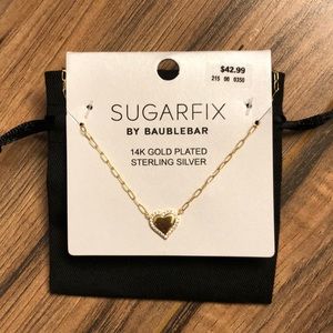 BRAND NEW sugarfix gold plated heart necklace